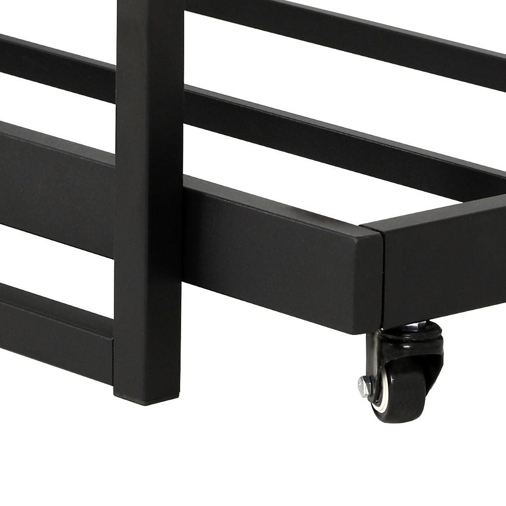 DEAN Single Metal Trundle Daybed Black