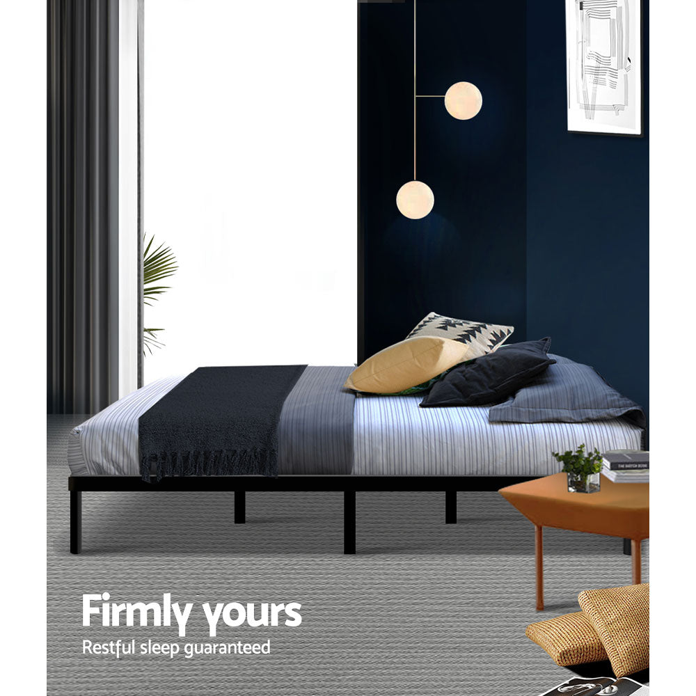 Ted Double Metal Bed Frame Black