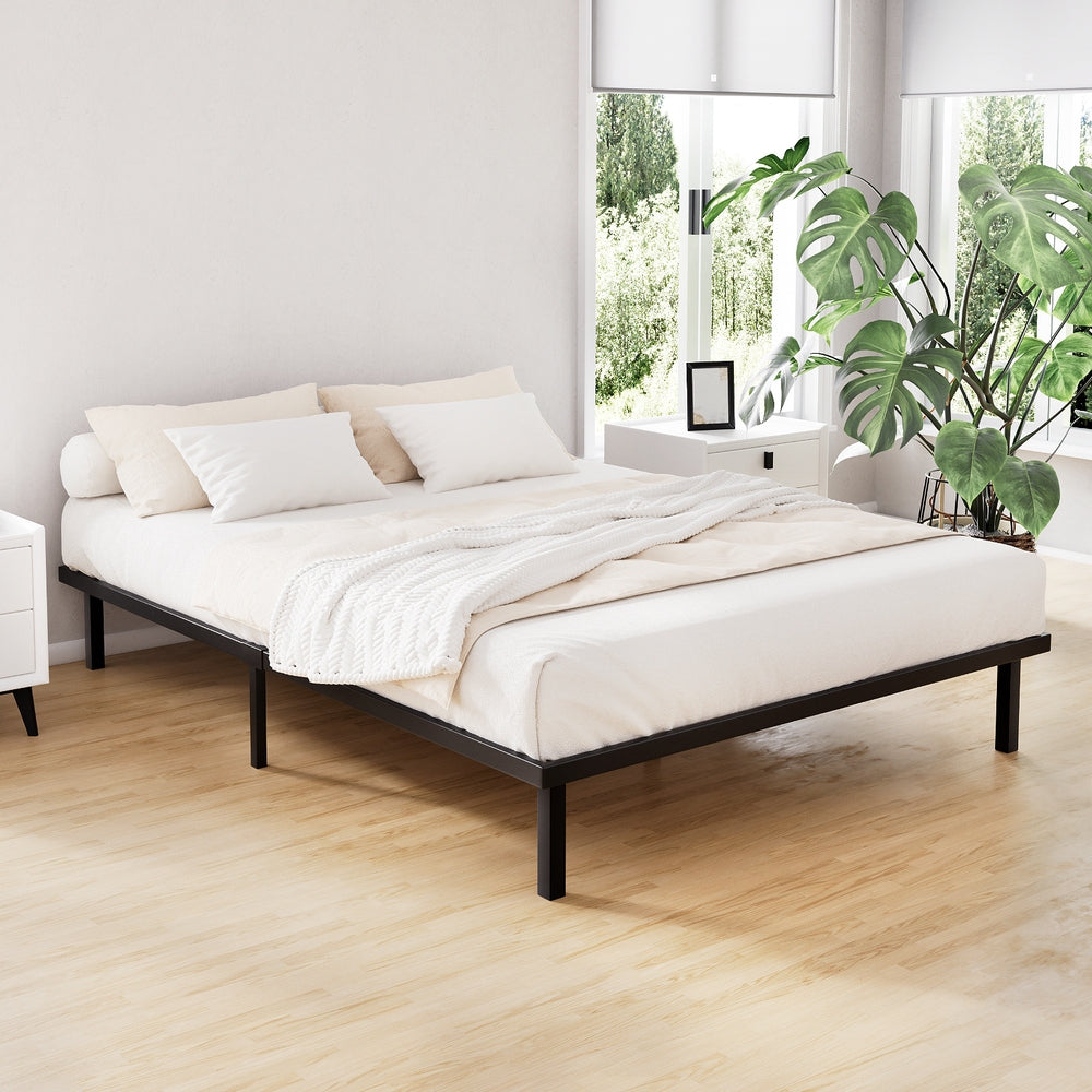 Ted Double Metal Bed Frame Black