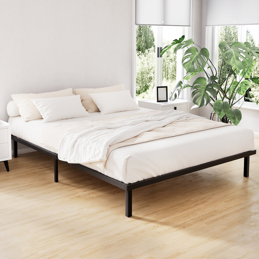Ted Queen Size Metal Bed Frame with Underbed Storage