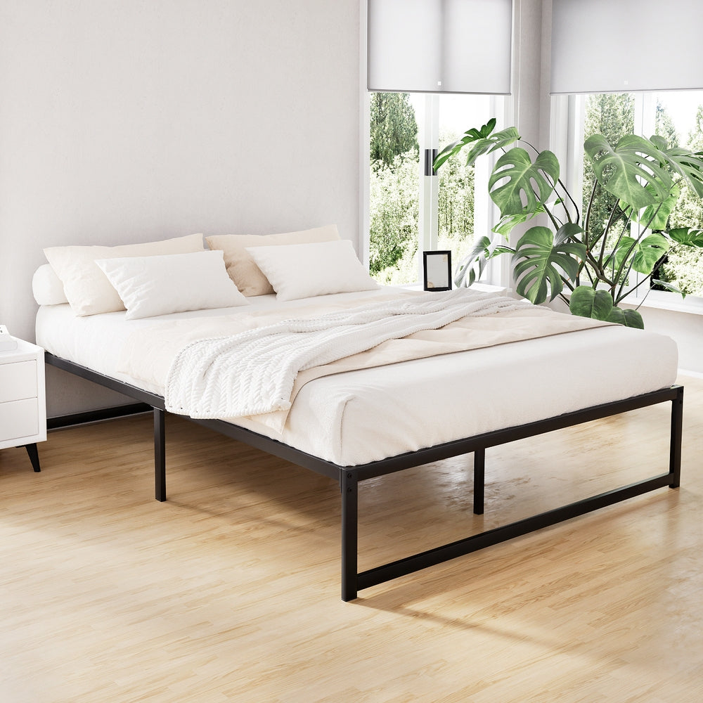 Tino Double Metal Bed Frame Black