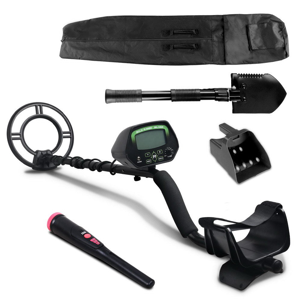 Metal Detector 220mm Treasure Hunter Kit with Pinpointer and Shovel