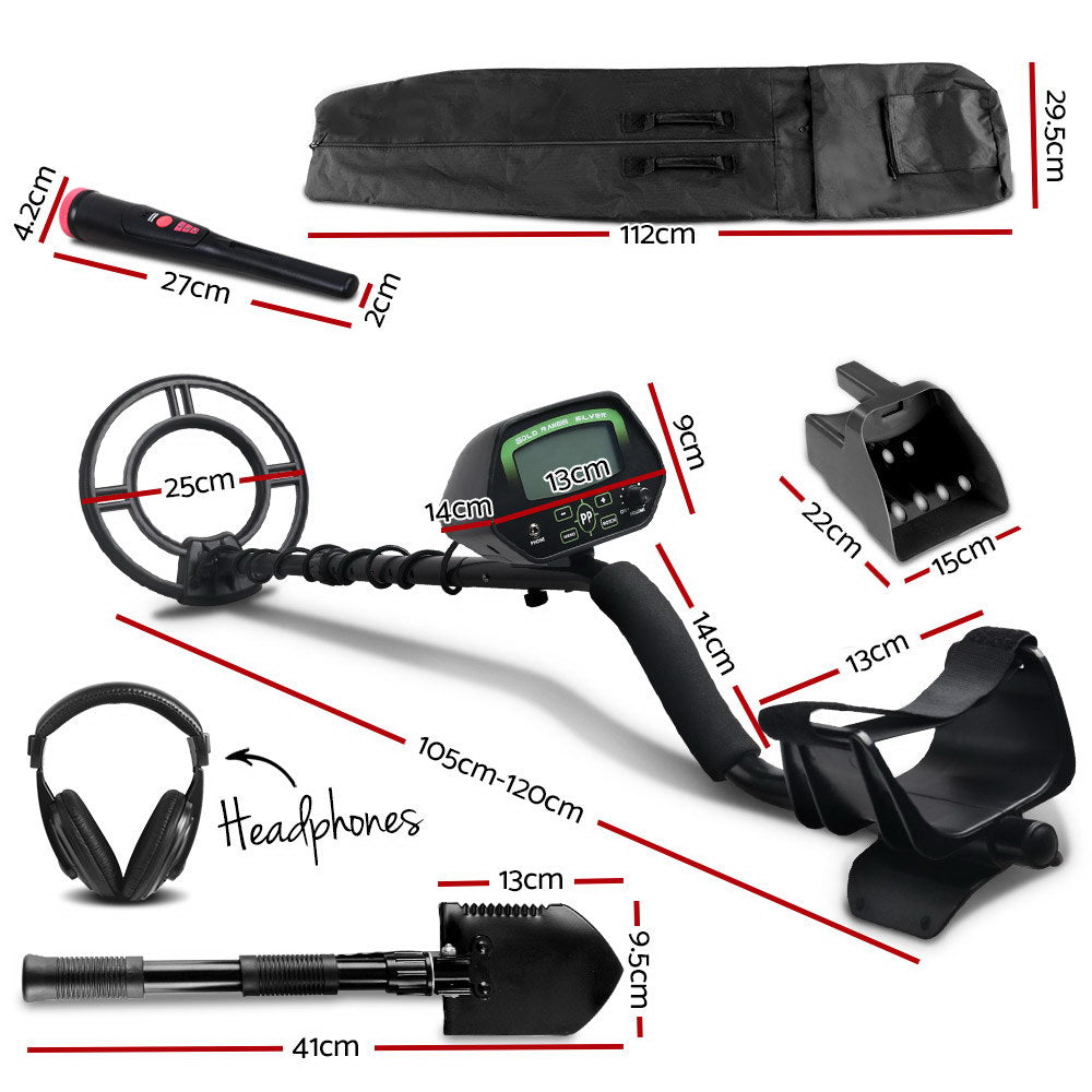 Treasure Hunter 220mm Metal Detector Waterproof Pinpointer Black