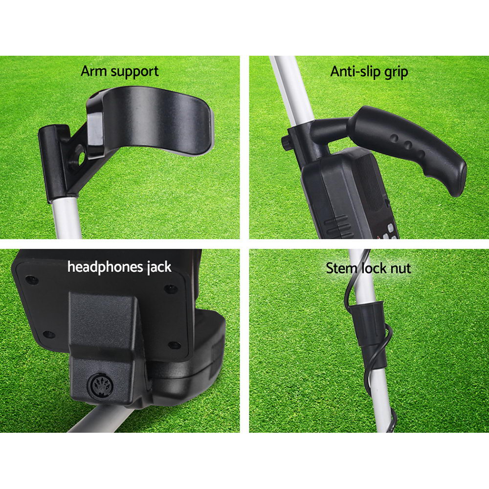 Treasure Hunter 180MM Metal Detector Waterproof LCD Black