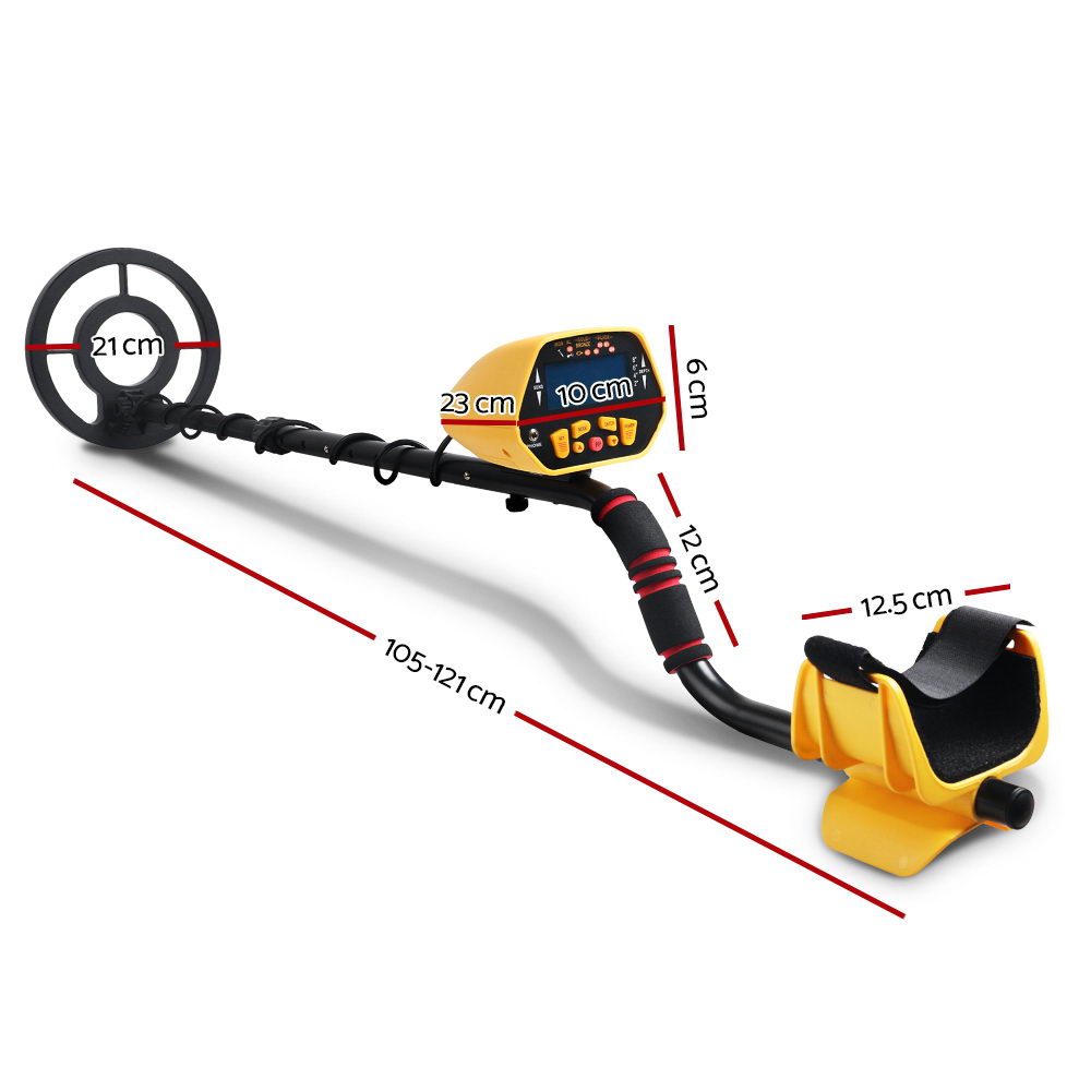 Treasure Hunter Metal Detector 180mm Deep Sensitive Waterproof Yellow