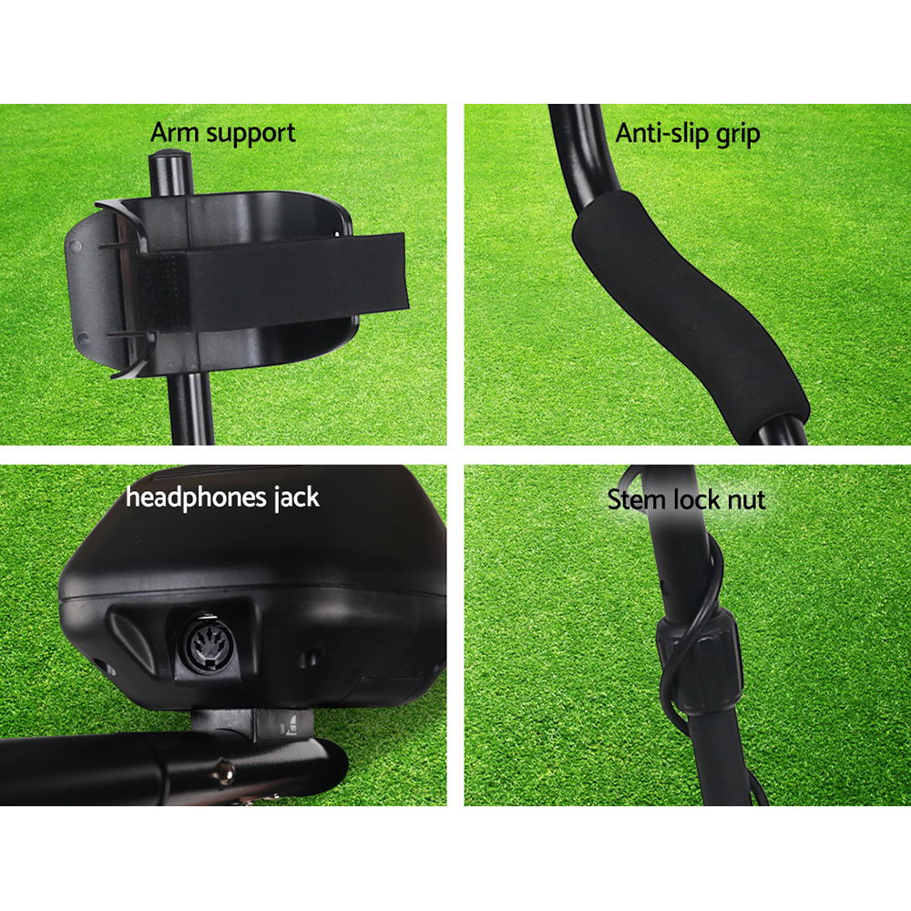 Treasure Hunter 220mm Metal Detector Waterproof LCD Black