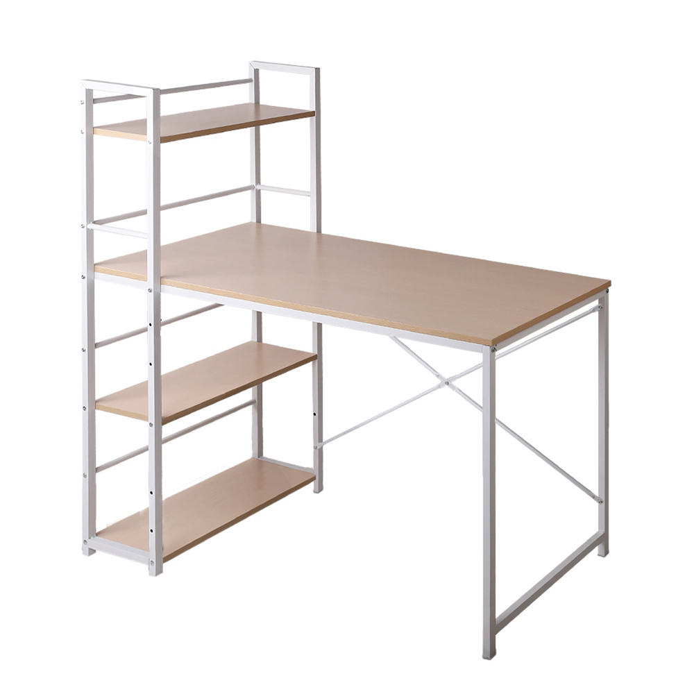 Hendon 120cm Computer Desk with Shelves Oak