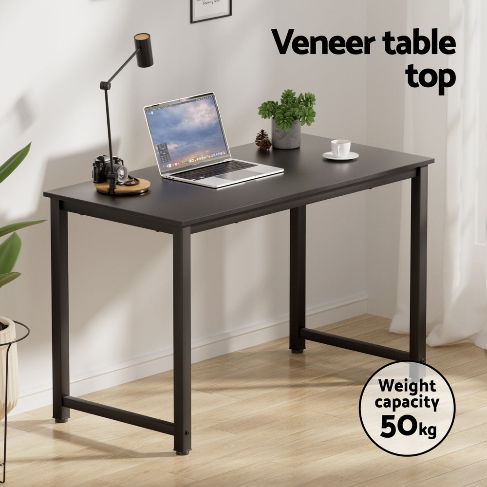 Artiss 120cm Computer Desk & Low-Back Office Chair Set Black