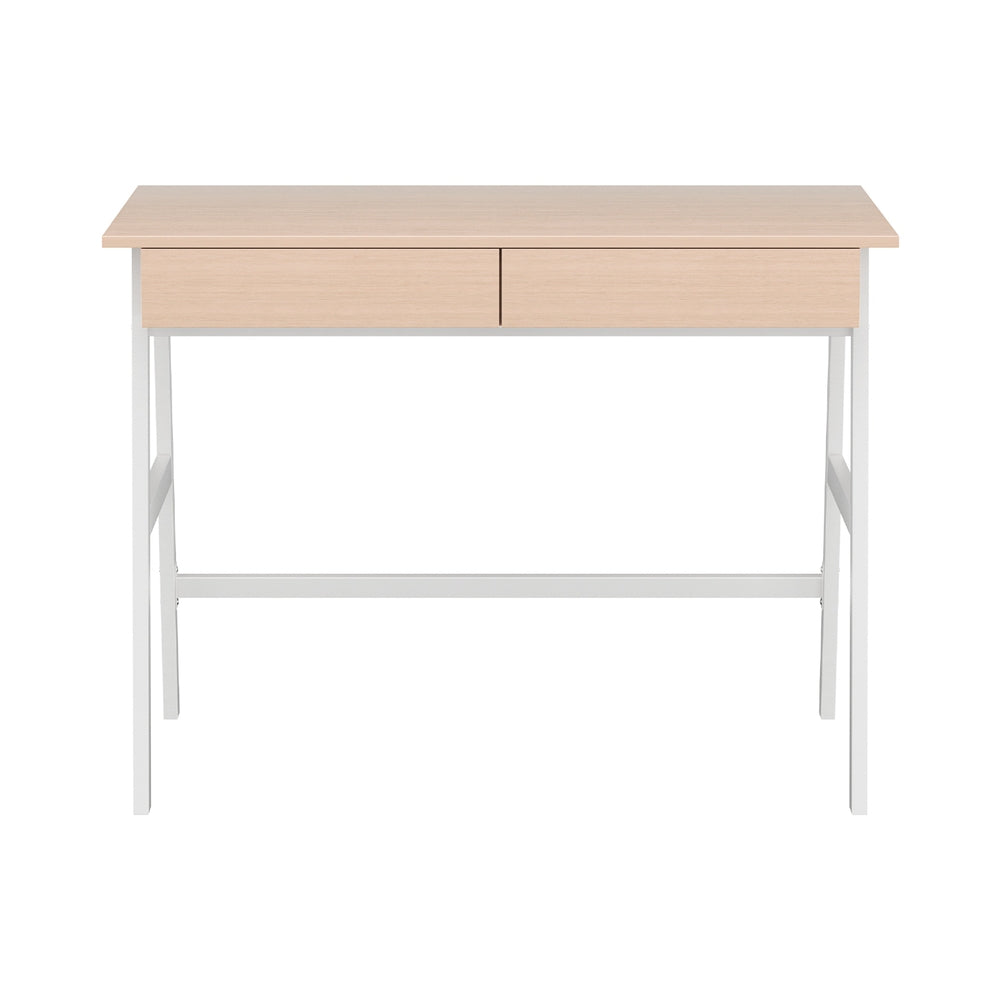 Borg 100cm Computer Desk Drawer Cabinet Oak White