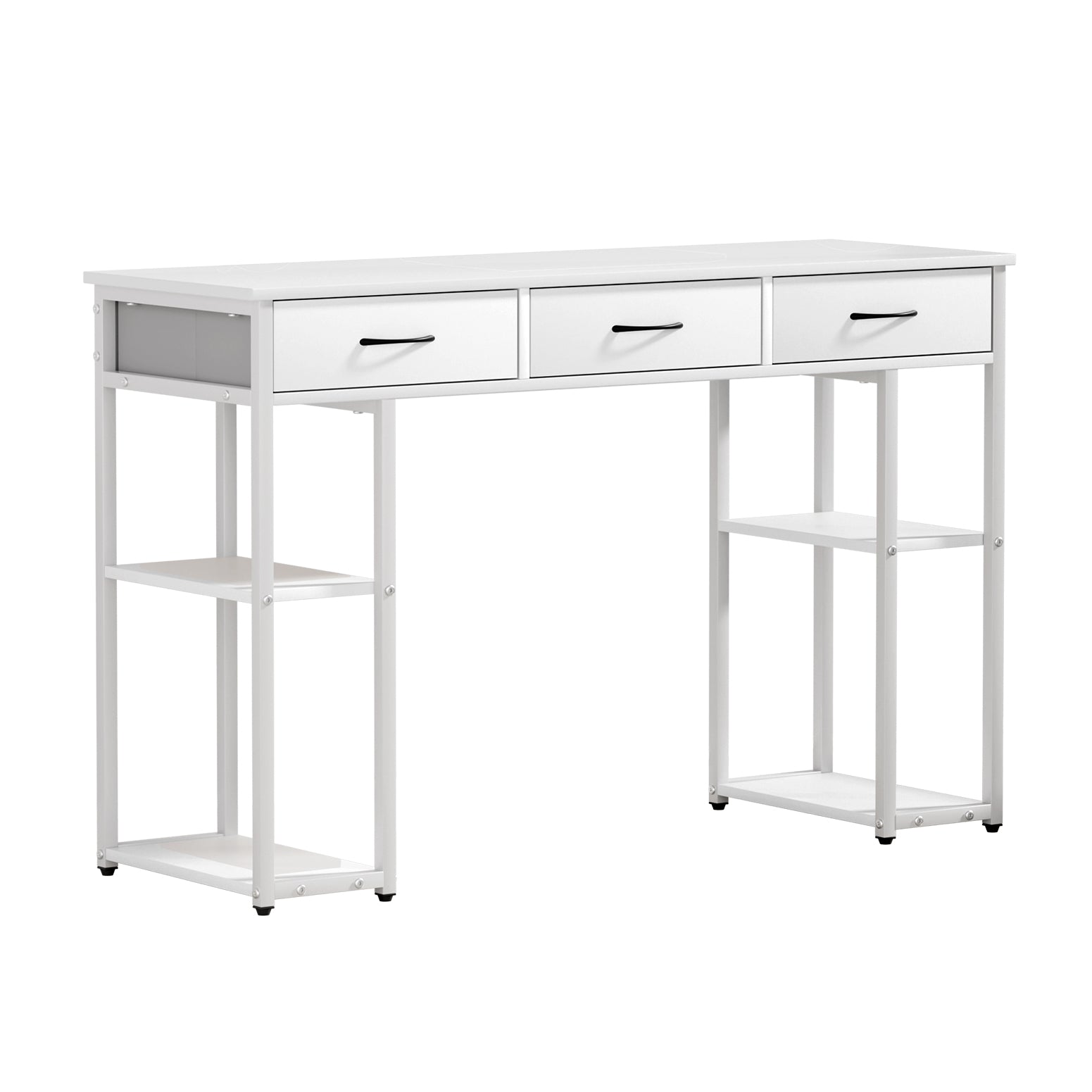 Artiss 120CM Study Desk with Drawers and Shelves White