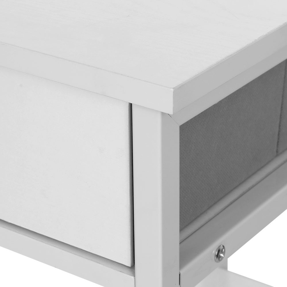 Artiss 120CM Study Desk with Drawers and Shelves White