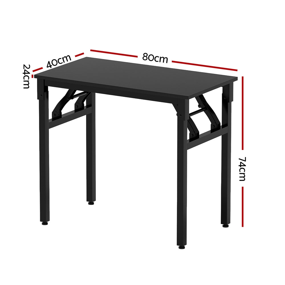 Hendon 80cm Foldable Computer Desk Black