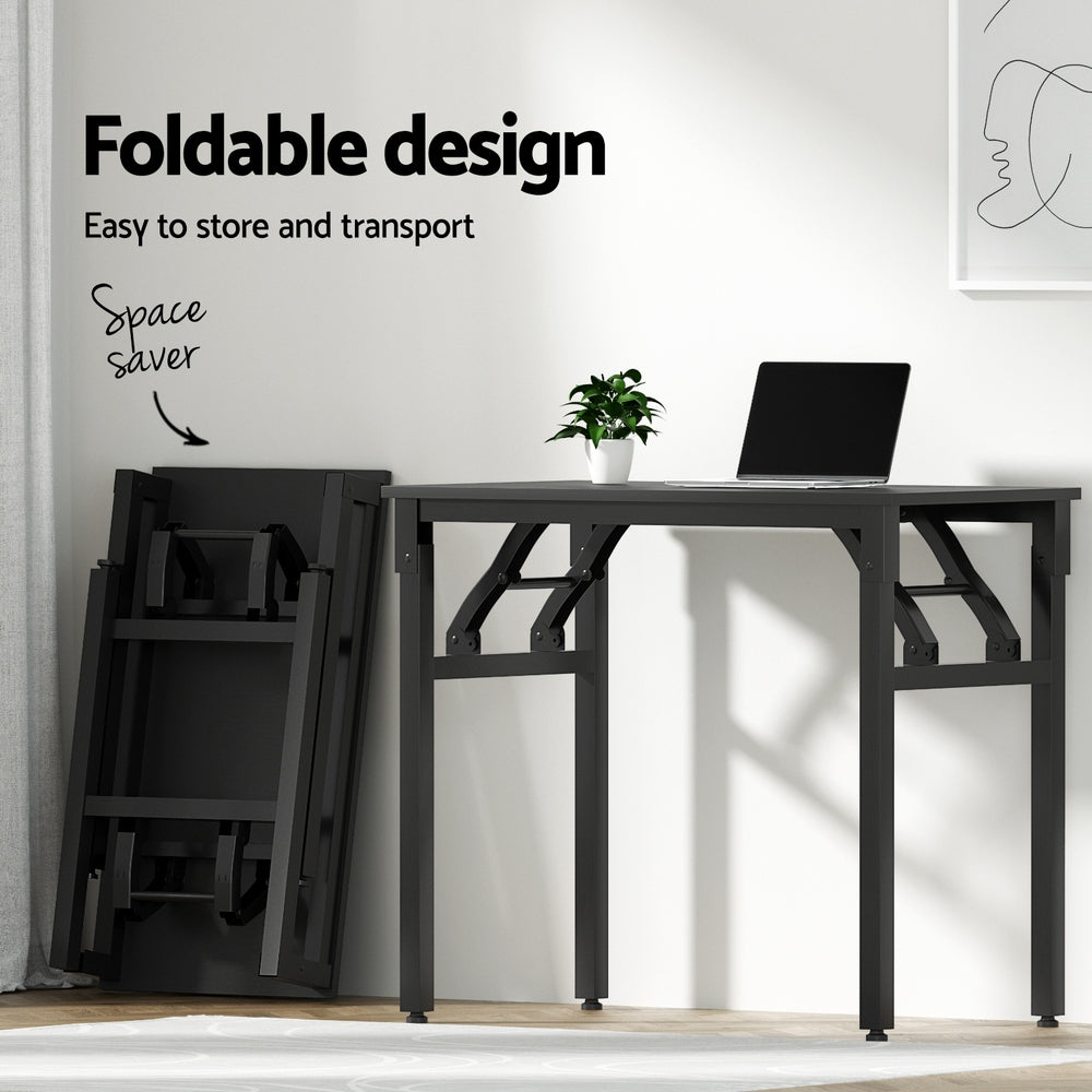 Hendon 80cm Foldable Computer Desk Black
