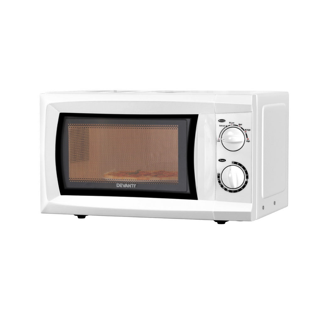 Devanti 20L Microwave Oven 800W White Child-Lock