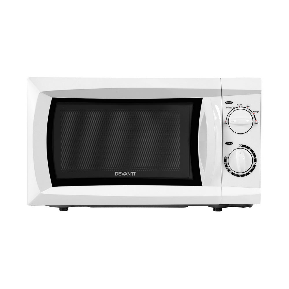 Devanti 20L Microwave Oven 800W White Child-Lock