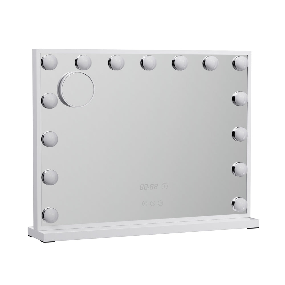 Embellir 58x45cm Hollywood Vanity Makeup Mirror LED Light Tabletop White