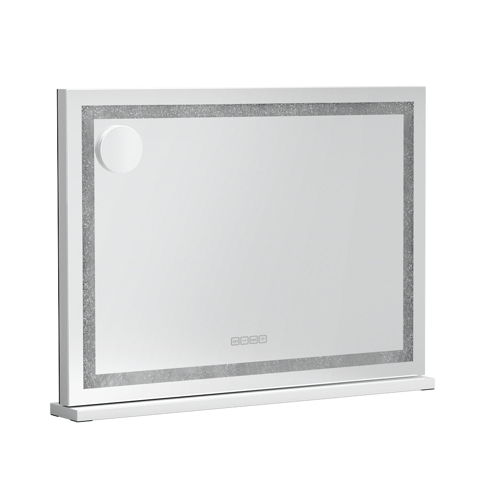 Embellir 80x58cm Hollywood Vanity Makeup Mirror LED Bluetooth Crystal