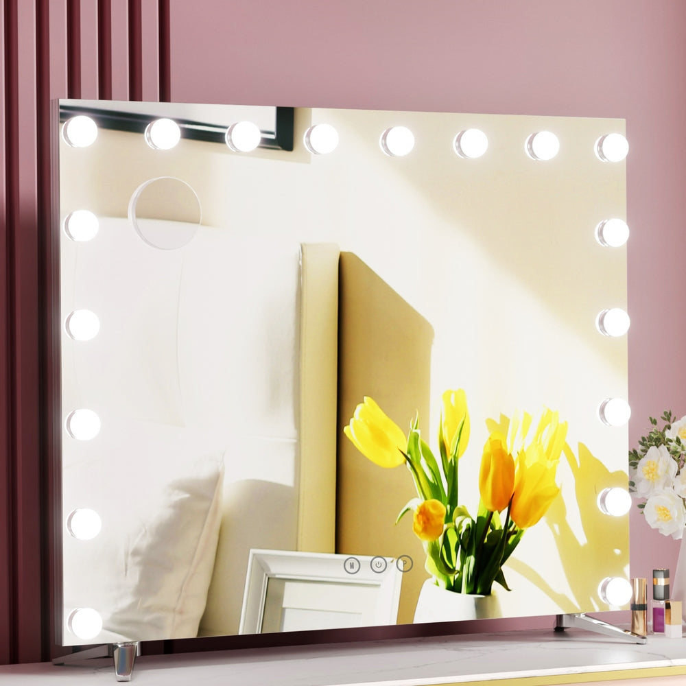 Embellir 80x65cm Hollywood Vanity Makeup Mirror LED Light Silver