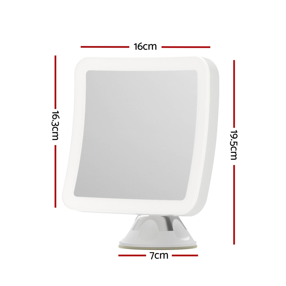 Embellir 10X LED Makeup Mirror Cordless Suction Cup Adjustable Rotation