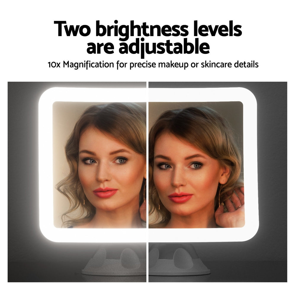 Embellir 10X LED Makeup Mirror Cordless Suction Cup Adjustable Rotation