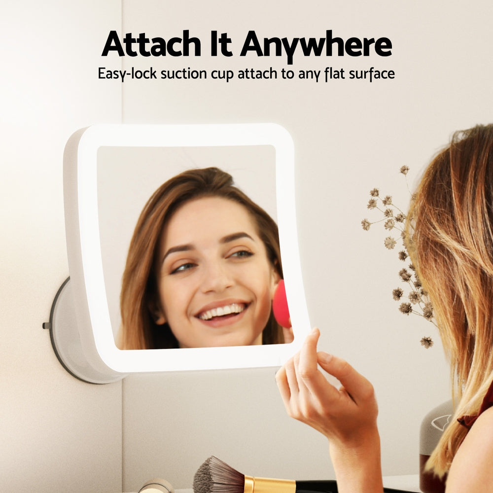 Embellir 10X LED Makeup Mirror Cordless Suction Cup Adjustable Rotation