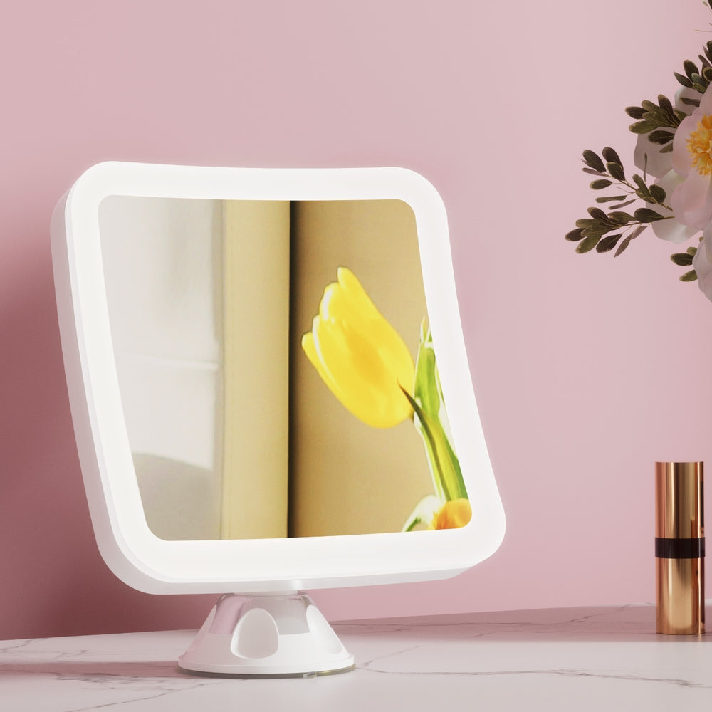 Embellir 10X LED Makeup Mirror Cordless Suction Cup Adjustable Rotation