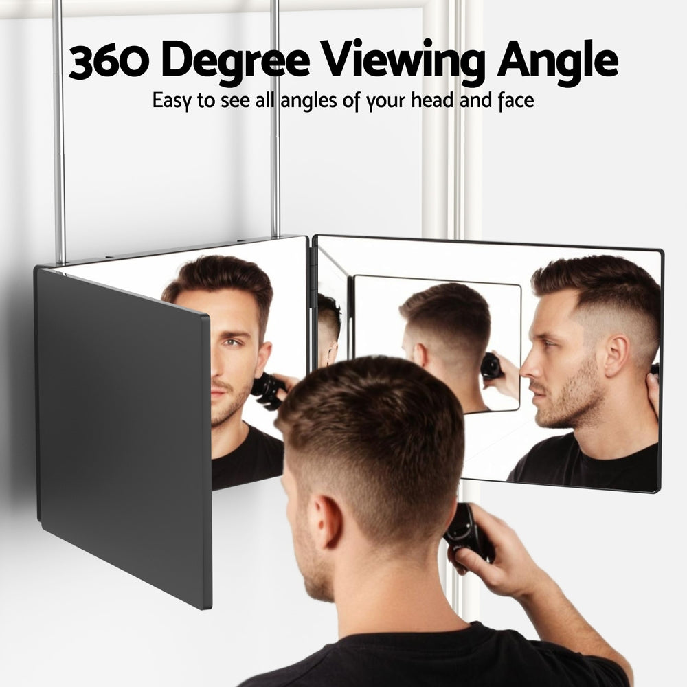 Embellir Trifold Mirror 360° Portable Makeup Black