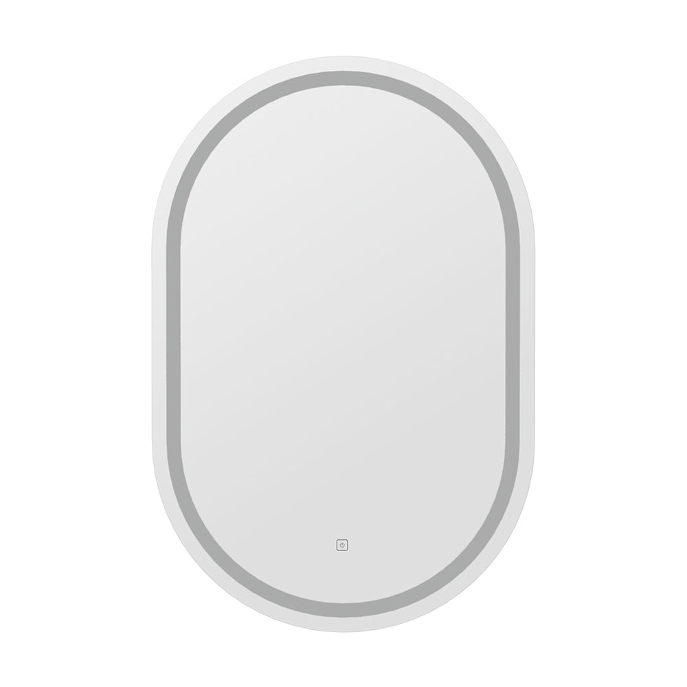 Embellir Oval LED Wall Mirror 50x75cm Bathroom Vanity With Light