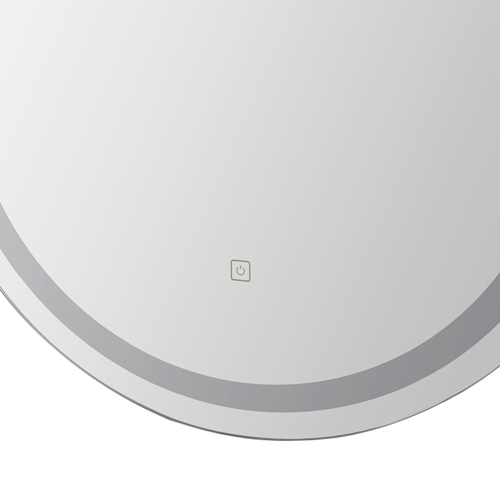 Embellir 50x75cm Oval LED Wall Mirror Bathroom Vanity Anti-Fog