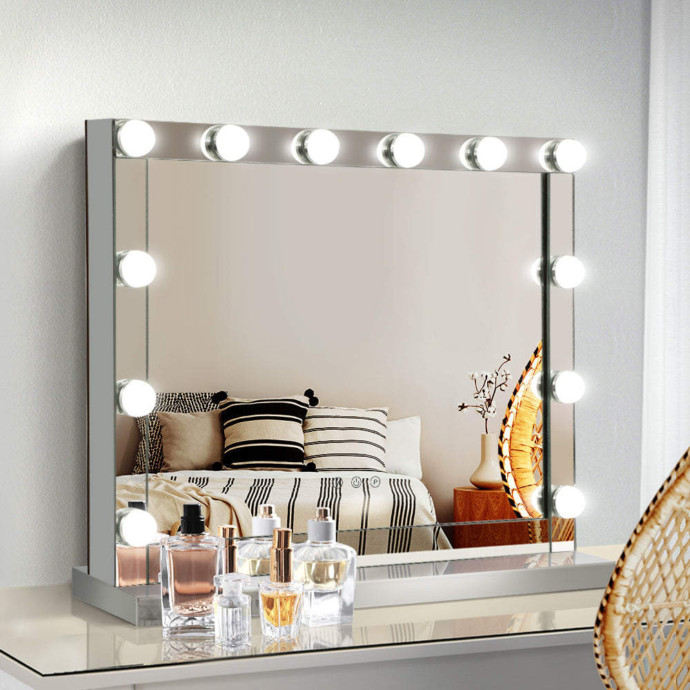 Embellir Hollywood Makeup Mirror 58cm x 46cm LED Dimmable Wall Vanity