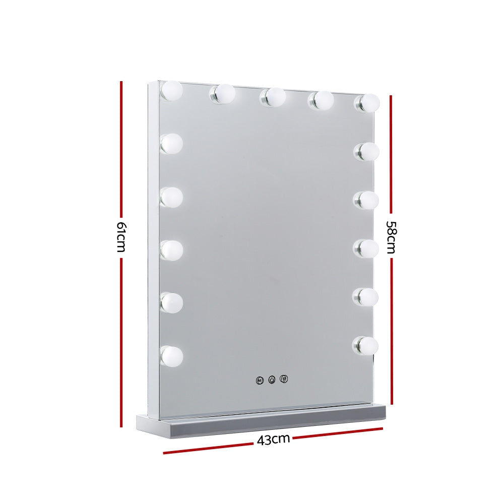 Embellir 43x61cm Hollywood Vanity Makeup Mirror LED Tabletop Wall