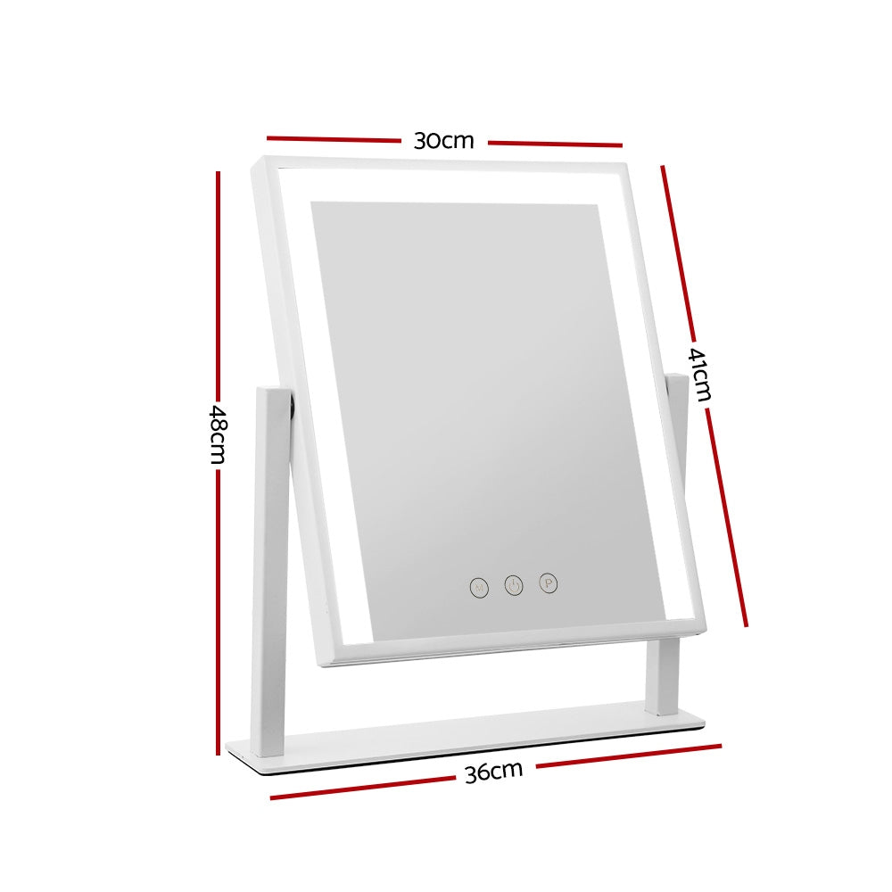 Embellir 30x40cm Hollywood Vanity Makeup Mirror LED Light Rotatable White