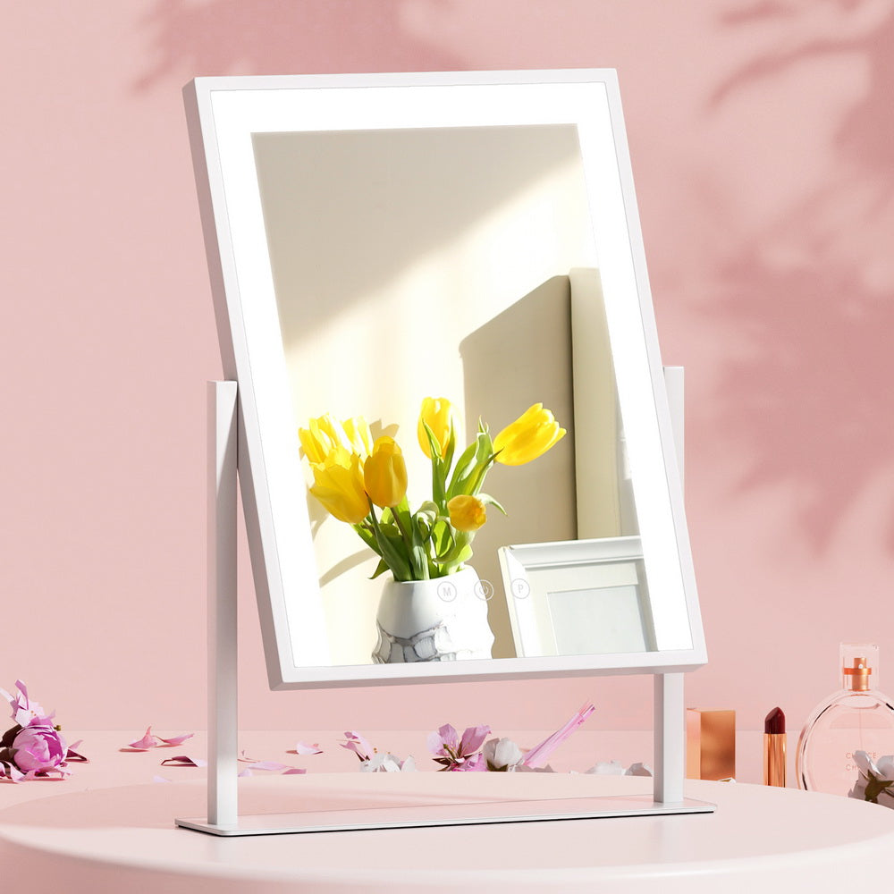 Embellir 30x40cm Hollywood Vanity Makeup Mirror LED Light Rotatable White