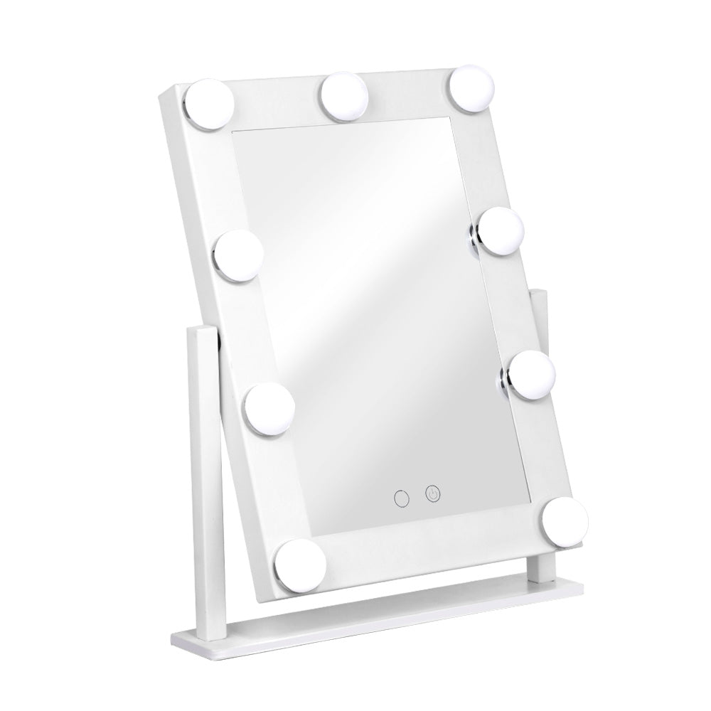 Embellir 30x38cm Hollywood Vanity Makeup Mirror LED Light Rotatable Tabletop