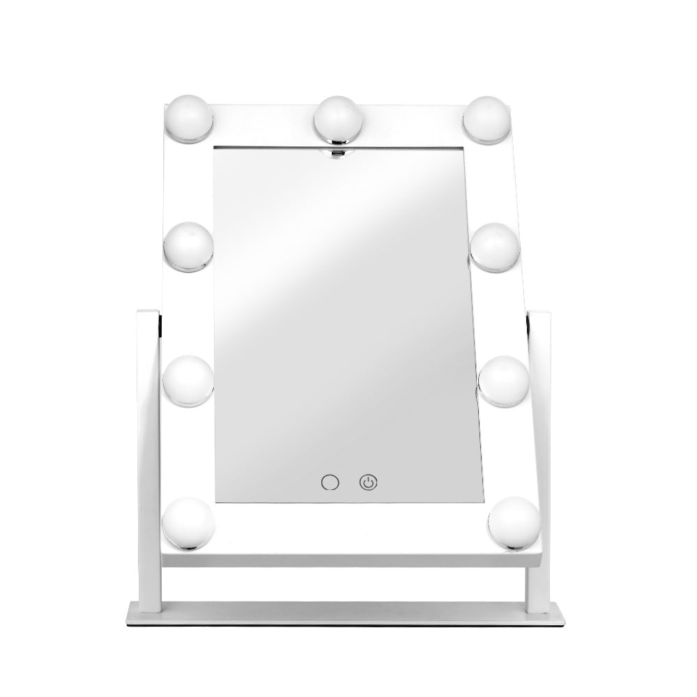 Embellir 30x38cm Hollywood Vanity Makeup Mirror LED Light Rotatable Tabletop