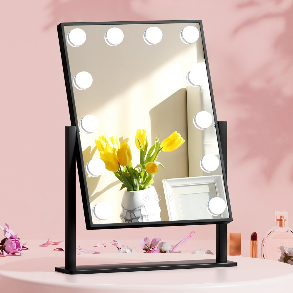 Embellir 30x48cm Hollywood Vanity Makeup Mirror LED Light Rotatable