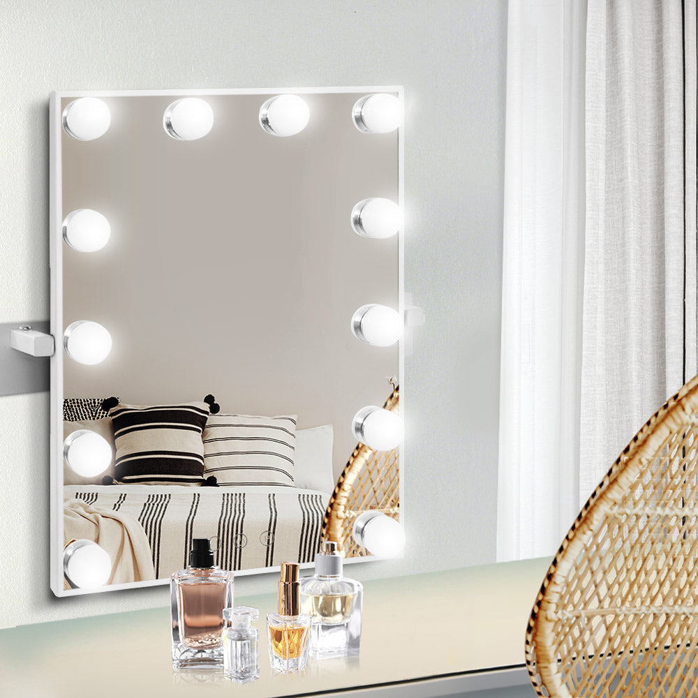 Embellir Hollywood Makeup Mirror 30x40cm Wall Vanity 12 LED Bulbs