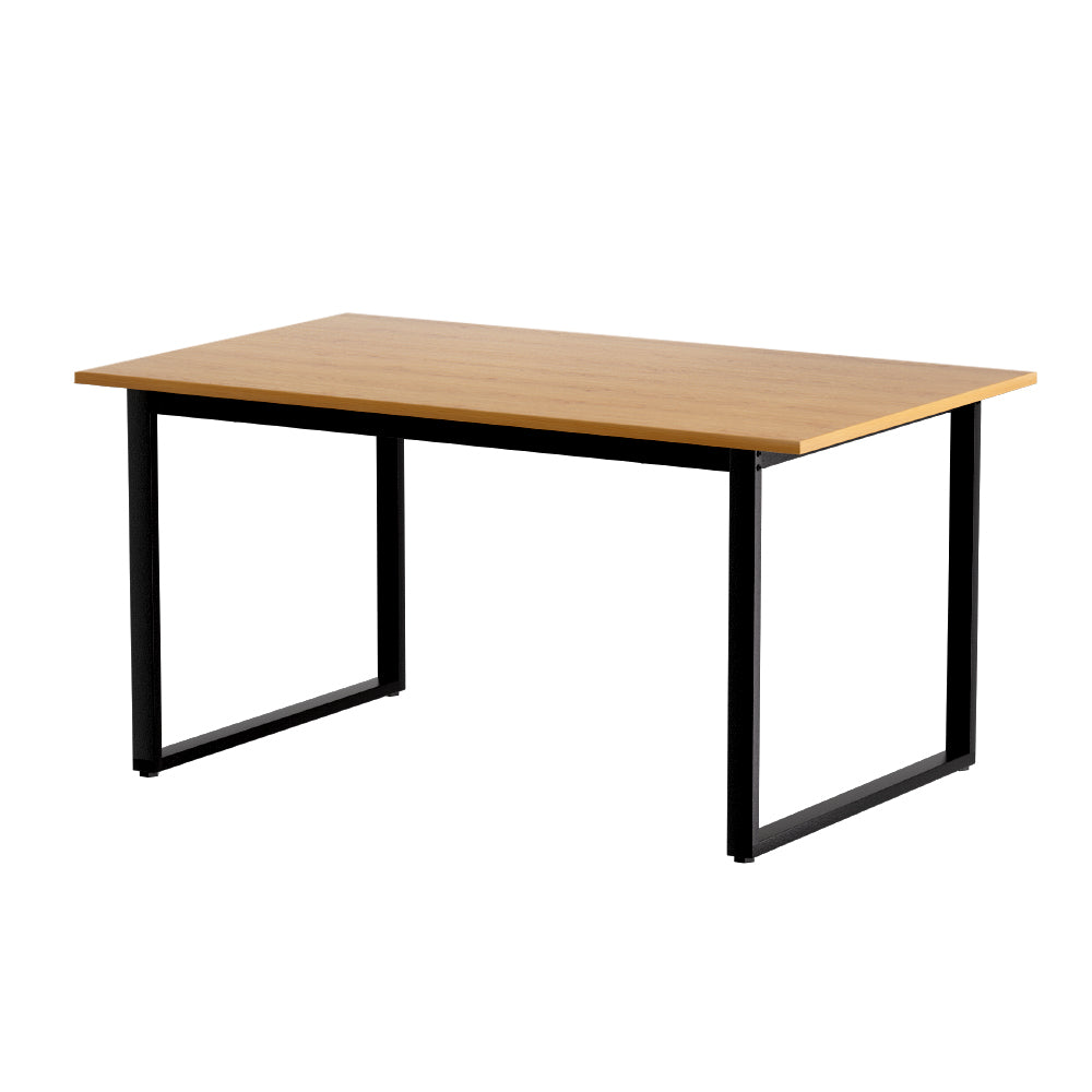 Eli 150CM 6-Seater Dining Table Rectangular Pine Black
