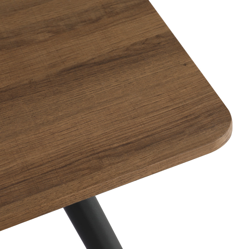 Caleb 4-Seater Dining Table Rectangular Pine/Black