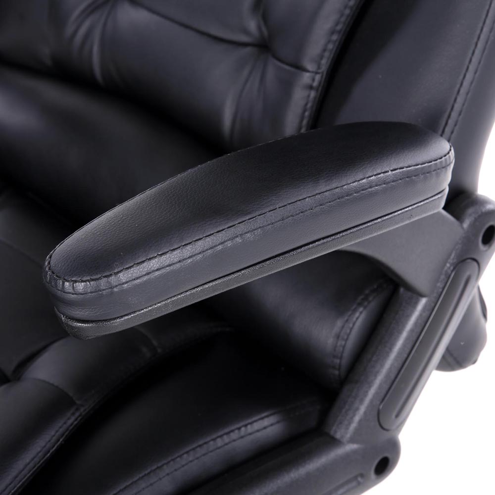 Artiss 8-Point Massage Office Chair Heated Recliner PU Black