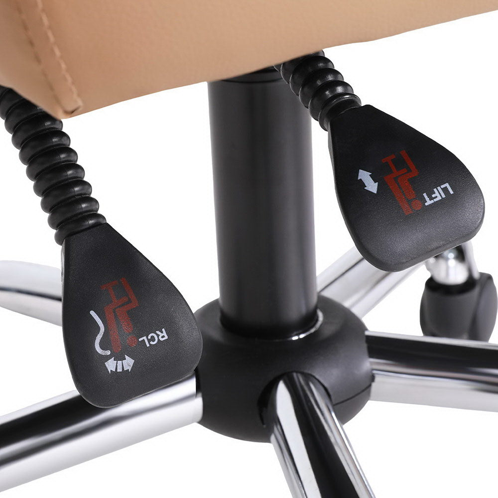 Artiss High Back Massage Office Chair Brown
