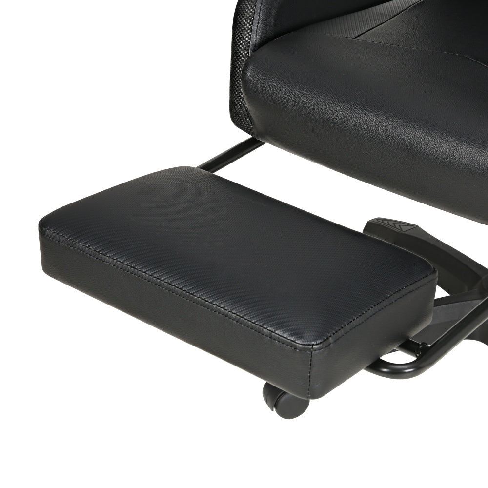 Artiss Black Gaming Office Chair Massage 7 LED Footrest