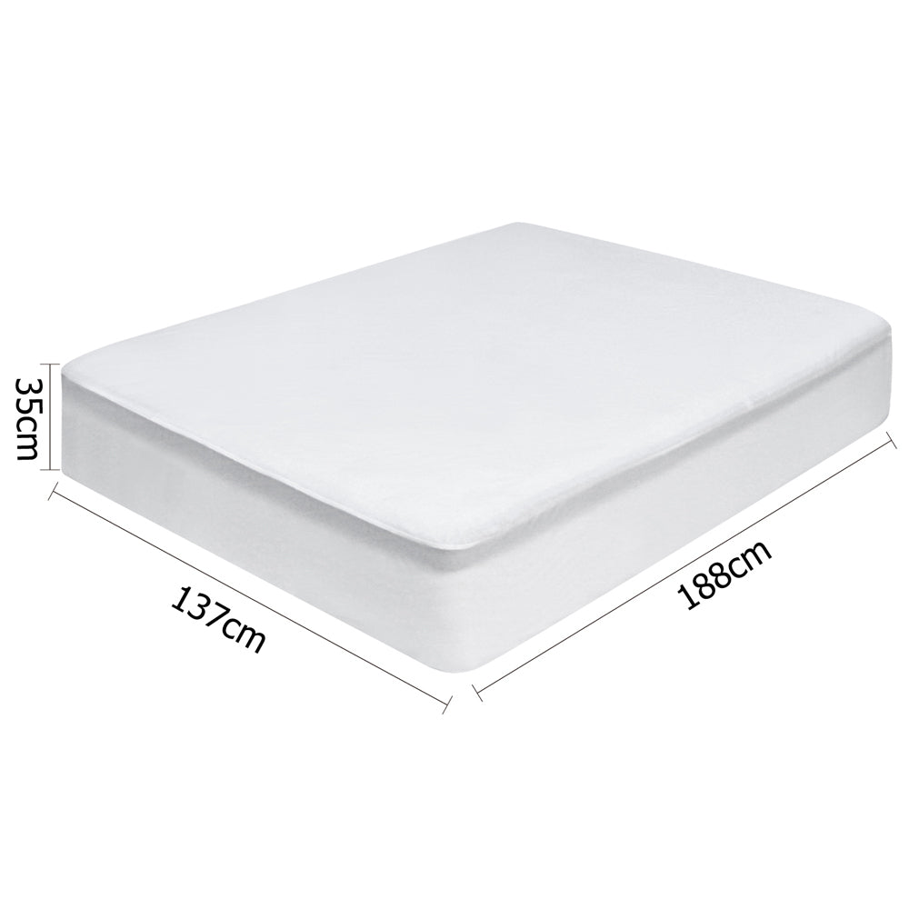 Giselle Double Mattress Protector Bamboo Water-Resistant