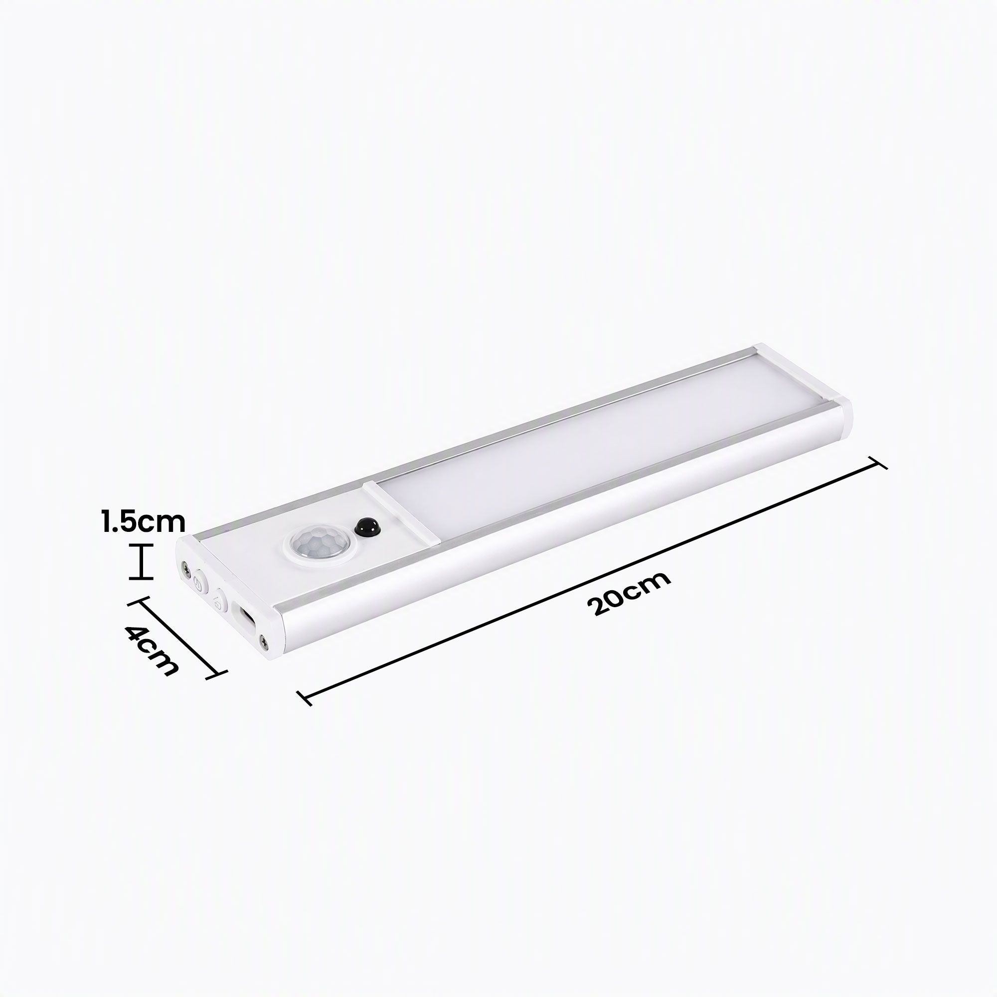 Artiss 4-Pack Motion Sensor Cabinet Lights, 20cm Dimmable LED Closet Light with 5 Colors, Type-C Rechargeable Magnetic Night Light with 5 Colors