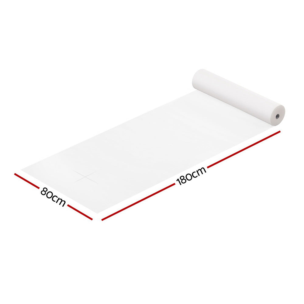 Zenses 80x180cm Massage Table Cover 50 Pack Disposable White