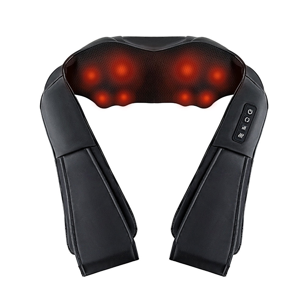 Livemor Neck Massager Heated 8 Nodes Black