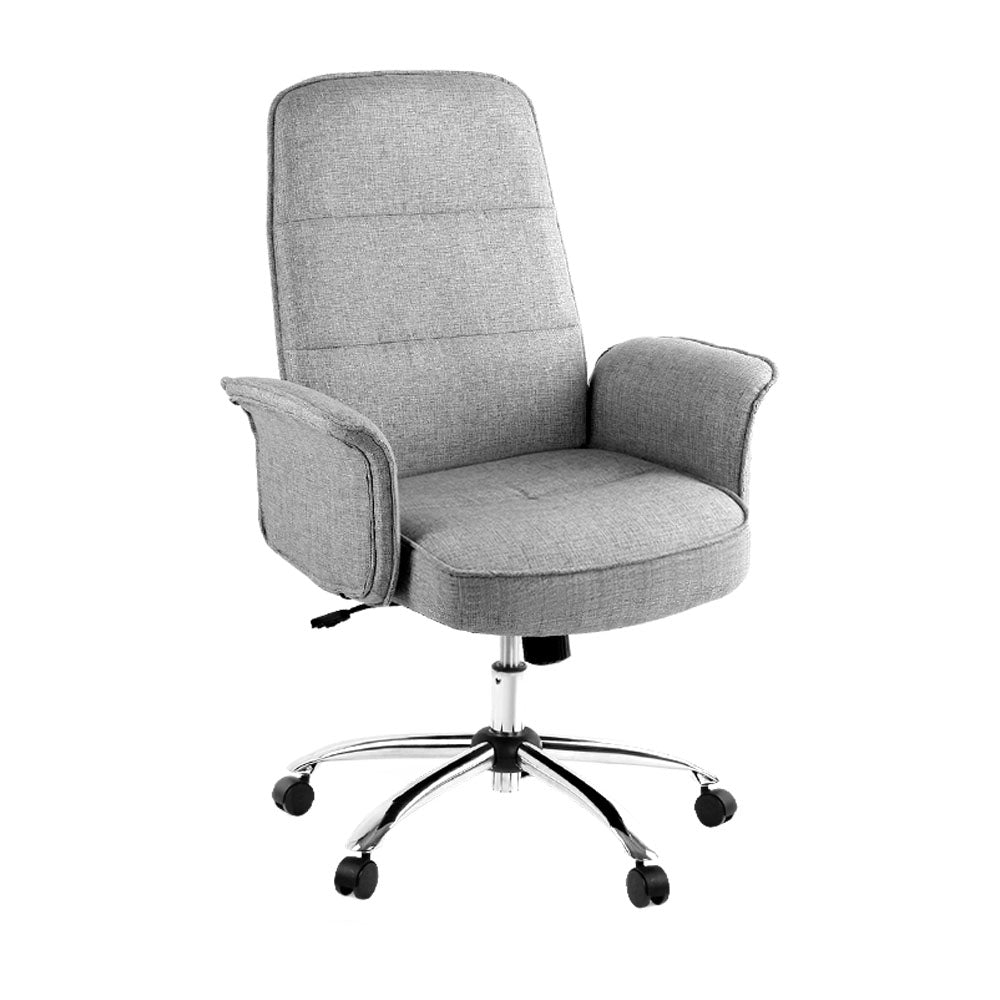 Trump Grey Fabric Office Chair High Back Swivel