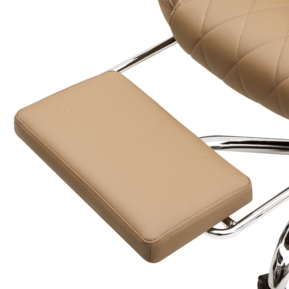 Flexi Executive Office Chair Leather Footrest Espresso