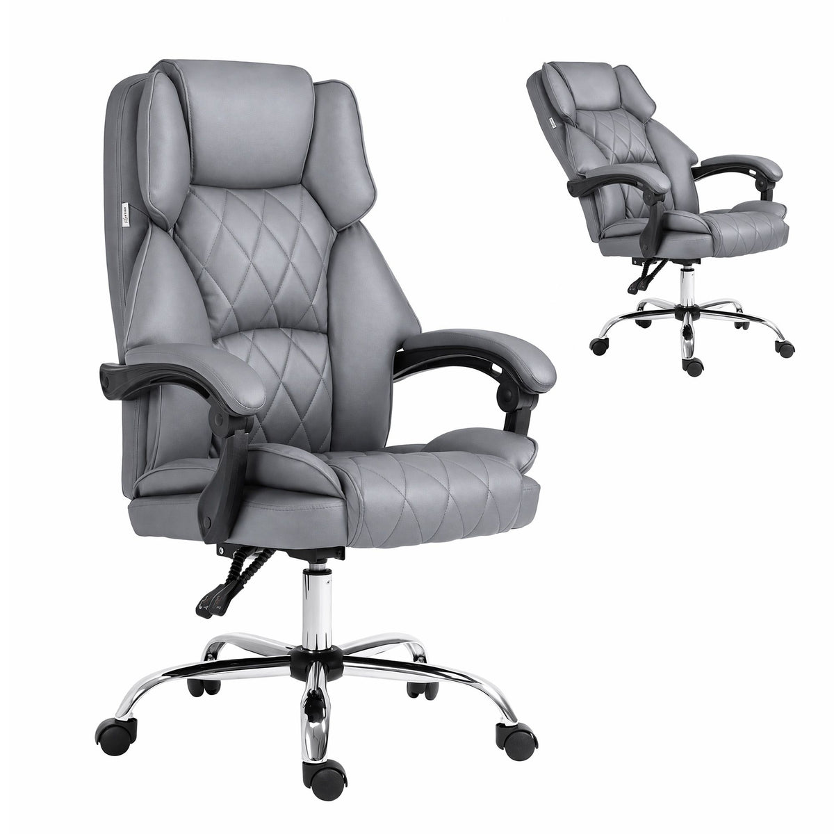 Camelon Executive Office Chair with Recliner, Grey