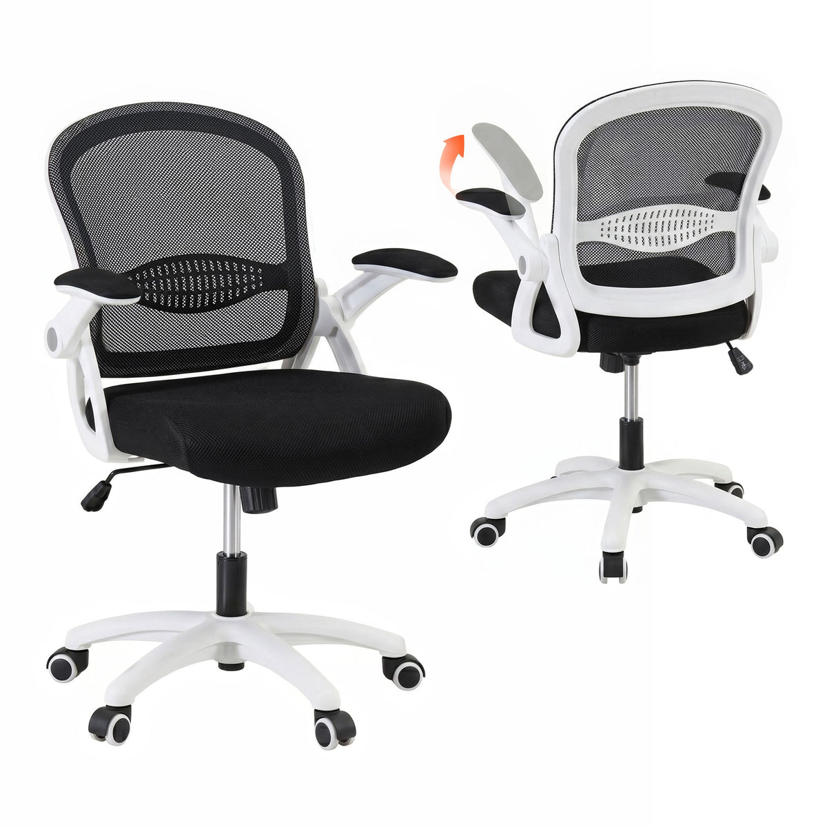 Galene Mid Back Mesh Office Chair Gas Lift Black